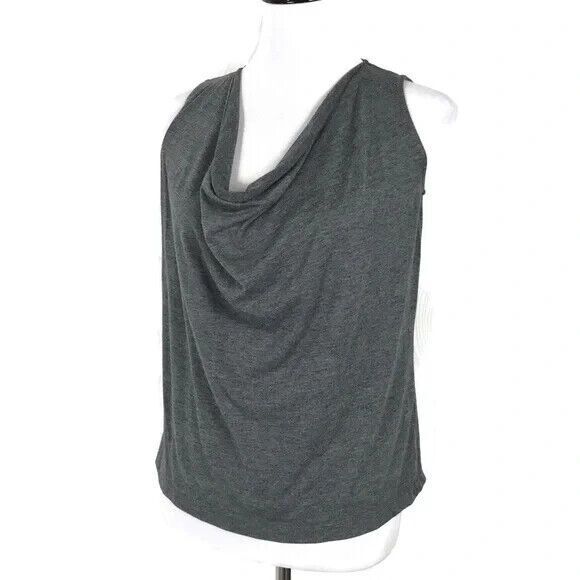 People Like Frank Minimalist Top Womens XXS Gray Sleeveless‎ Quiet Luxury Blouse - Picture 5 of 9